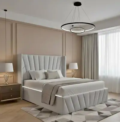 Velvet Lift-Up Storage Bed – Queen Size – Brand New | Warehouse, View more