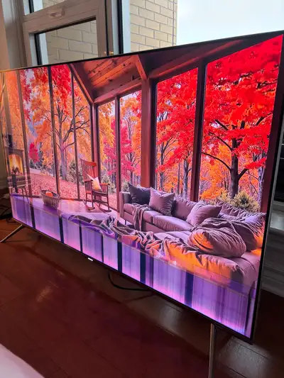 Samsung KS8000 55 inch TV With One Connect Box Backlight Issue, View more