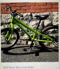 2020 Norco Kids Roller Bike (20 inches) - Green: $200