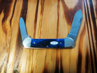 BNIB Case SparXX Blue Pearl Kirinite Smooth Canoe Pocket Knife