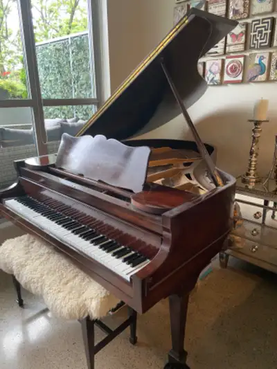 RENOVATION SALE!!!  Mahogany Kranich & Bach baby grand piano, View more