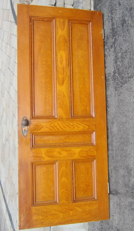 ANTIQUE SOLID WOOD DOOR in Windows, Doors & Trim in Kingston - Image 3