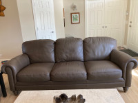 Natuzzi fine Italian leather sofa and love seat