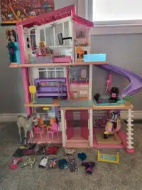 Barbie house and accessories 