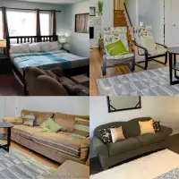 King & Queen Bed Set, TV, Couch, Chair, Toy for Sale-Mississauga
