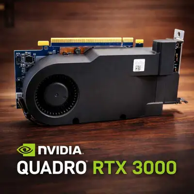 NVIDIA Quadro RTX 3000 GPU 6GB VRAM One of the more powerful low profile cards Sits between a RTX 30...