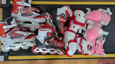 Rollerblades with light-up wheels size S(29-33) and M((35-38), View more