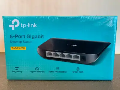 TP-Link 5-Port Gigabit Desktop Switch TL-SG1005D, View more