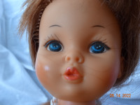 Vintage  girl doll,  Regal 1970s?long red hair,painted eyes.16in