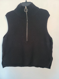 Black Soya Concept Woman's Knit Vest XL