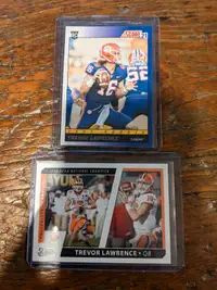 Trevor Lawrence Score Rookie Card RC lot (2021) (2-cards)