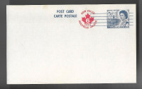 Timbre Canada Carte Postale No. U-100 (Rare)