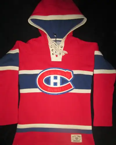 women's montreal canadiens old time hockey hoodie size small.