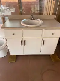 Vanity with faucet 48"