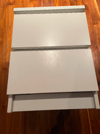 Ikea Malm Nightstand - 2 drawer - white