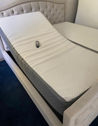 New! $1750 King Size Adjustable Bed and Mattress 