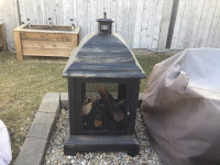 Wood Burning Fire Pit with Cover