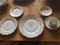 Bridal Rose pre 1926 dishes. 