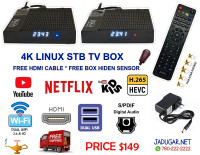 IPTV BOX 4K WITH FREE SENSOR FREE HDMI