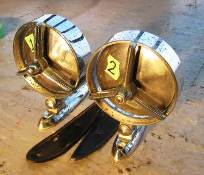 Yankee Tri Bar Round Fender Mirrors, View more