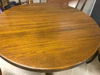 SOLID OAK, VERSATILE  ROUND TABLE, View more