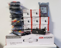 Hikvision  2mp  8 Channels DVR 8 cameras complete kits