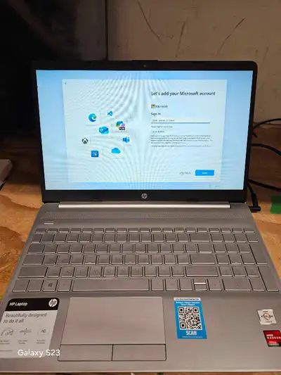 This HP laptop features a sleek design and reliable performance for everyday use. It is in used cond...