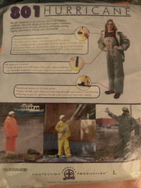 Hurricane -commercial-fire retardant wet suits New !