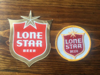 Vintage Lone Star Beer Sticker & Crest