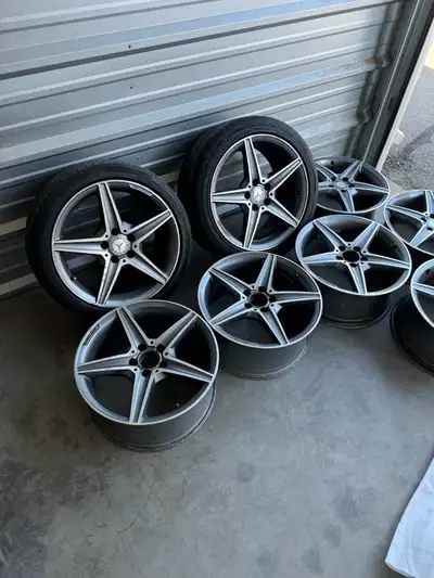 SINGLES SINGLE RIMS FOR SALE I have 3 in stock 18 inch rims Oem Mercedes rims Mercedes rims Amg rims...