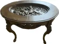 Antique carved coffee table 