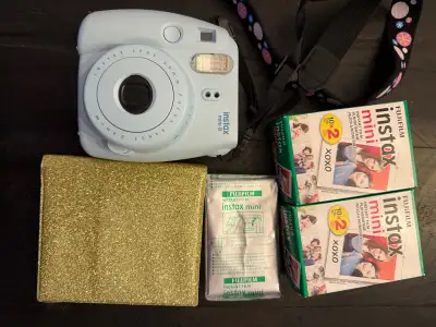 Fujifilm Instax Mini 8 Beach Blue Camera with Accessories, View more