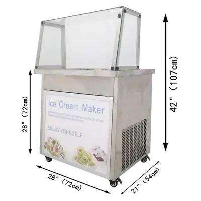 Fried Ice Cream Machine Ice Cream Yogurt Roll Maker 220358, View more