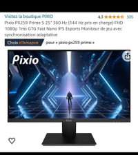 Pixio 360hertz screen
