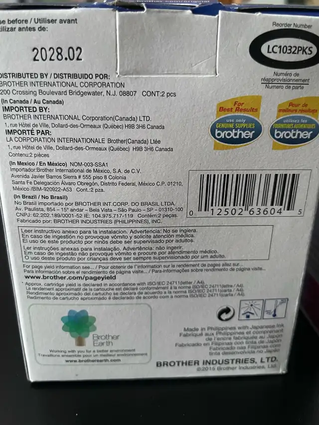 Brother ink cartridges Black LC103 & 3 color LC103CL value Pack in Printers, Scanners & Fax in Longueuil / South Shore - Image 6