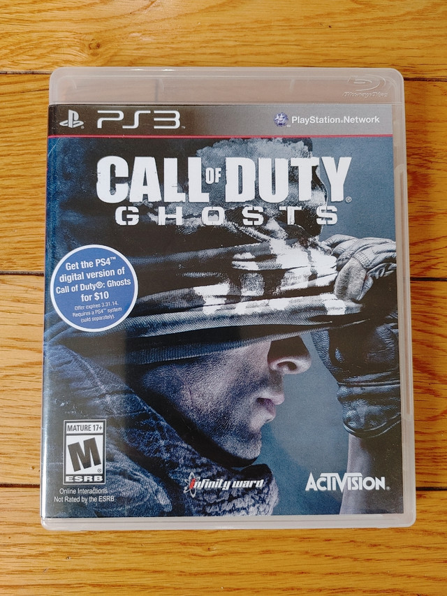Call of Duty Ghosts in Sony Playstation 3 in Mississauga / Peel Region