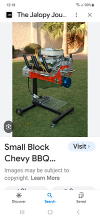 Wanted chevy 350 motor barbecue