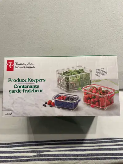 Presidents Choice Produce Keepers Containers 3 Pack, View more