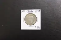 Canada 1939 50 Cent   Coin