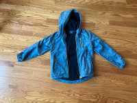 Boys Size 7-8 Grey Fall/Spring Hoody Jacket