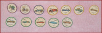 Group of Jello  Car Coins Premium from the 60's