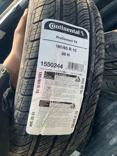 Continental ContiContact TX Tires - 185/65/R15 88H - Excellent Condition Selling a set of Continenta...