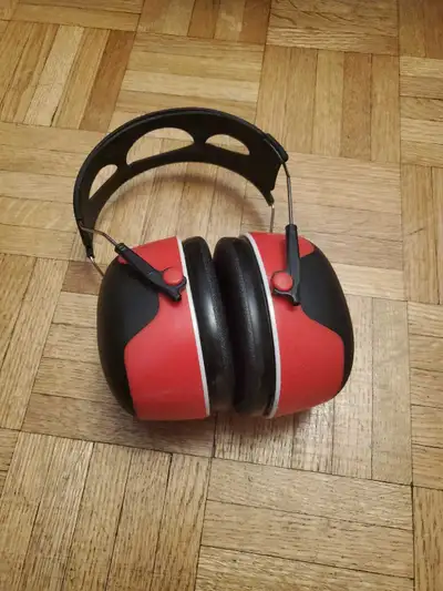 3M  Head Ear Noise Canceling Head Set Red - Black , View more