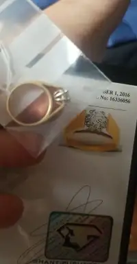 18K diamond ring
