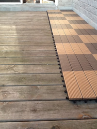 True Composite Interlocking Deck Patio Tiles