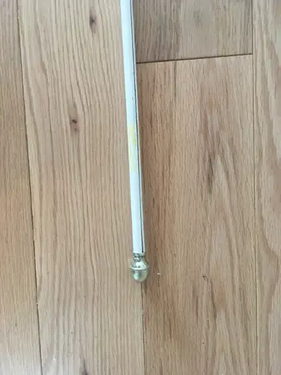 Two small curtain rods