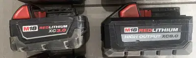 Used Milwaukee Batteries: One of 3.0 $75 One of 8.0 $150 Firm prices Brand New Milwaukee Tools: M18...