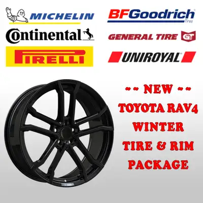 BRAND NEW rims, brand new tires for your Toyota RAV 4 Aluminum wheels are 18" x 8" 5x114.3 +40 w/60....