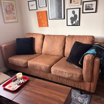 Suede Couch, View more
