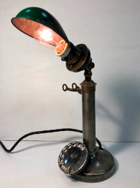 Daffodil Candlestick Rotary Telephone Lamp